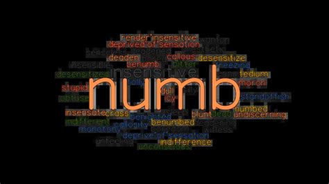 another word for numb.